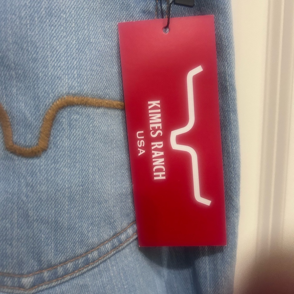 Kimes Ranch Light Blue Flare Jeans - Picture 3 of 10